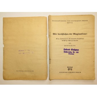 Kriegsbücherei der deutschen Jugend, Heft 54, “Wir durchstossen die Maginotlinie”. Espenlaub militaria